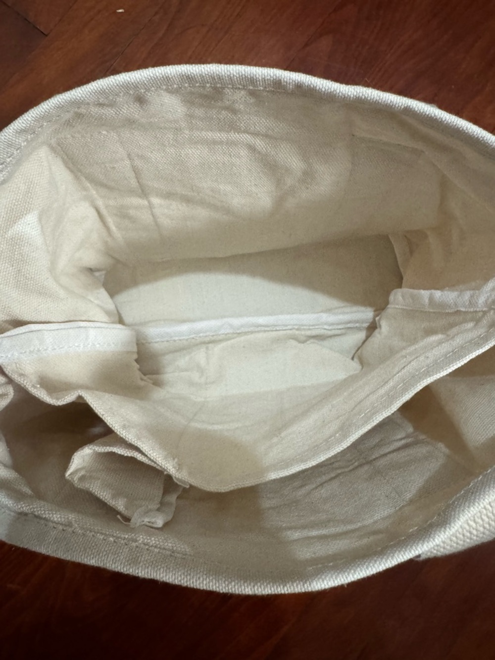 Classic Cream Canvas Mini Tote Bag with Front Pocket - Picture 10 of 11